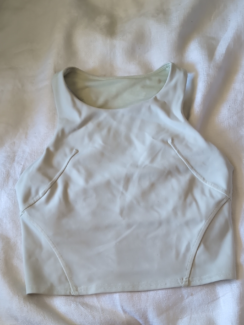 Lululemon Women's High Neck Crop sports bra light sage color